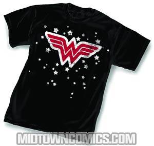 Wonder Woman Stars Symbol T-Shirt Large