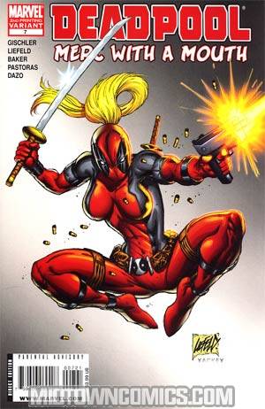 Deadpool Merc With A Mouth #7 2nd Ptg Variant Rob Liefeld Cover