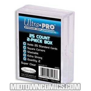 Ultra Pro Card Storage Box 25-Count Slider Box - 2-Pack