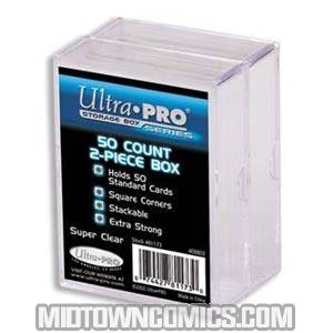 Ultra Pro Card Storage Box 50-Count Slider Box - 2-Pack