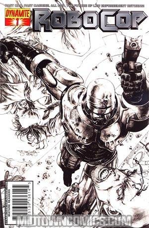 Robocop Vol 2 #1 Cover D Incentive Stephen Segovia Black & White Art Cover