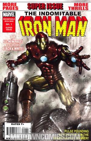 Indomitable Iron Man Black & White