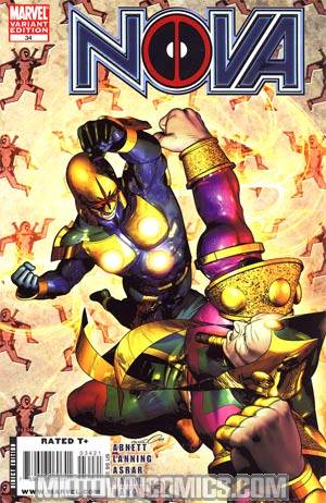 Nova Vol 4 #34 Cover B Incentive Deadpool Variant Cover (Realm Of Kings Tie-In)