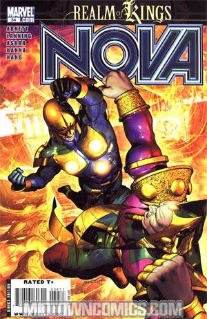 Nova Vol 4 #34 Cover A Regular Brandon Peterson Cover (Realm Of Kings Tie-In)