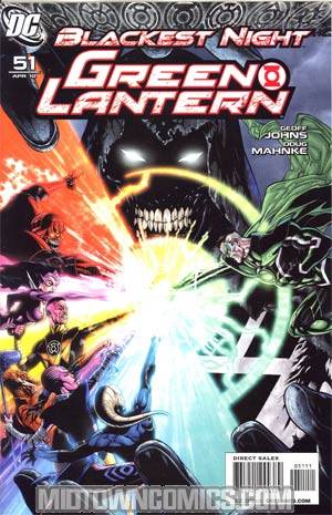 Green Lantern Vol 4 #51 Cover A Regular Doug Mahnke Cover (Blackest Night Tie-In)