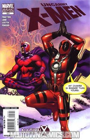 Uncanny X-Men #521 Cover B Incentive Deadpool Variant Cover (Nation X Tie-In)