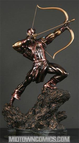 Hawkeye Faux Bronze Statue By Bowen