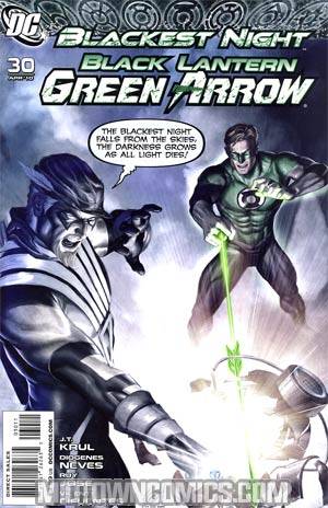 Green Arrow Vol 4 #30 Cover A Regular Greg Horn Cover (Blackest Night Tie-In)