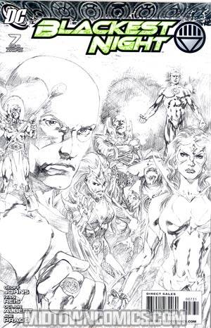 Blackest Night #7 Cover C Incentive Ivan Reis Sketch Cover Recommended Back Issues
