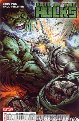 Incredible Hulk Vol 3 #606 Cover C 2nd Ptg Variant Cover (Fall Of The Hulks Tie-In)