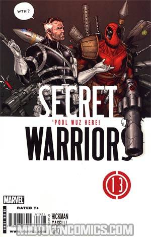 Secret Warriors #13 Cover B Incentive Deadpool Variant Cover