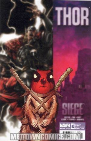Thor Vol 3 #607 Cover B Incentive Deadpool Variant Cover (Siege Tie-In)