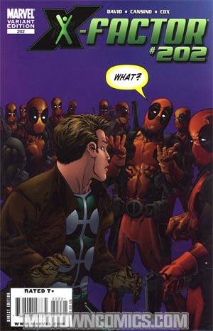 X-Factor Vol 3 #202 Cover B Incentive Deadpool Variant Cover