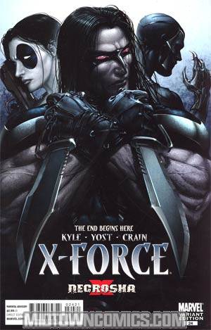 X-Force Vol 3 #24 Incentive Clayton Crain Variant Cover (X Necrosha Tie-In)