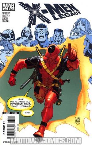 X-Men Legacy #233 Cover B Incentive Deadpool Variant Cover (X Necrosha Tie-In)