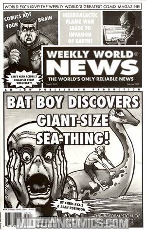 Weekly World News #2 Cover C Incentive Black & White Newspaper Edition