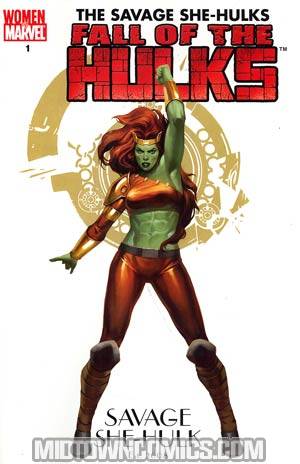 Fall Of The Hulks Savage She-Hulks #1 Cover B Variant Jelena Kevic-Djurdjevic Women Of Marvel Cover