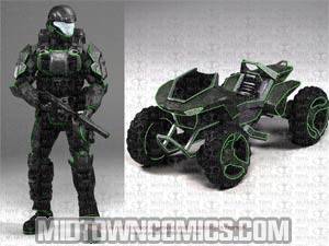 Halo Mongoose Ultra-Light ATV Series 2 VISR Mode Mongoose With ODST Figure