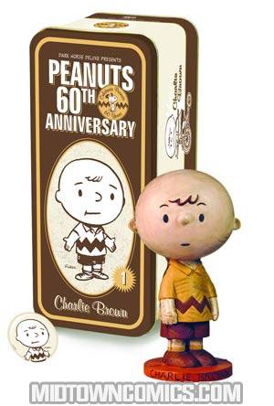 60th Anniversary Classic Peanuts Character #1 Charlie Brown Mini Statue