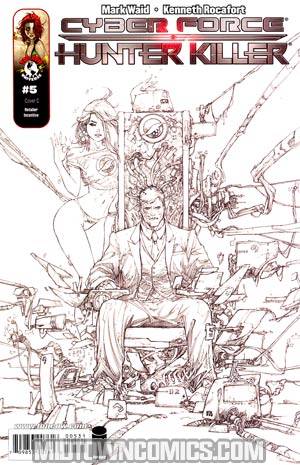 Cyberforce Hunter-Killer #5 Cover C Incentive Kenneth Rocafort Sketch Cover