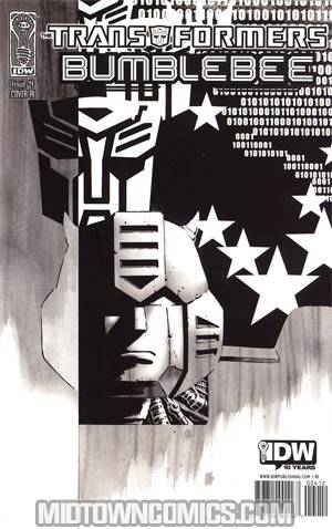 Transformers Bumblebee #4 Incentive Chee Black & White Cover