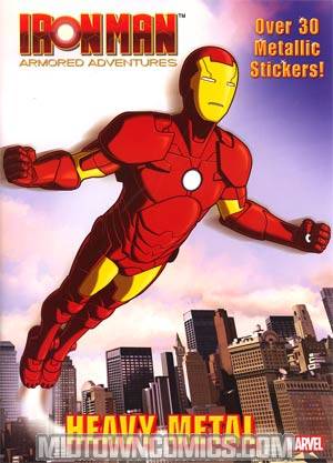 Iron Man Armored Adventures Heavy Metal Holographic Sticker Book TP