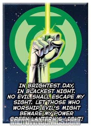 Blackest Night Magnet - Green Lantern Corps Will Oath (29574DC)
