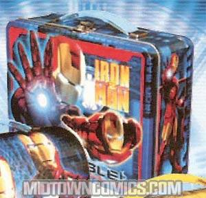 Iron Man Embossed Large Lunch Box - Blue