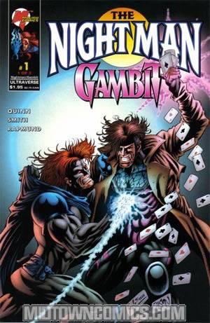 Night Man Gambit #1 Fighting Cover