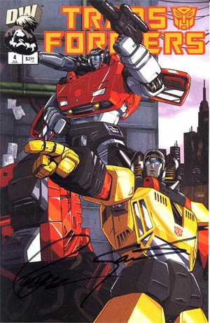 Transformers Generation 1 #4 1st Printing Autobot Cvr Signed By Pat Lee & Chris Sarracini