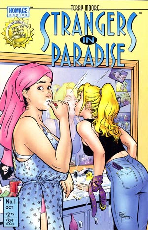 Strangers In Paradise Vol 3 #1 Cover A Regular Terry Moore Bathroom Cover