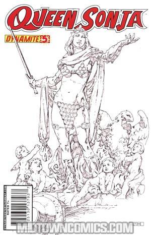 Queen Sonja #5 Cover D Incentive Mel Rubi Black & White Cover