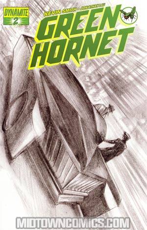 Kevin Smiths Green Hornet #2 Cover K Incentive Alex Ross Black & White & Green Cover