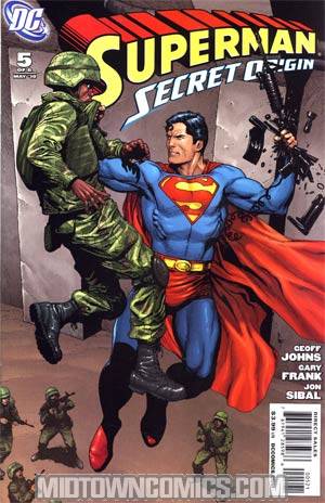 Superman Secret Origin #5 Incentive Gary Frank Variant Cover