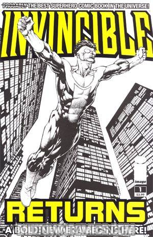 Invincible Returns #1 Cover D Incentive David Finch Black & White Cover