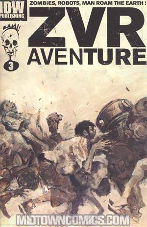 Zombies vs Robots Aventure #3 Incentive Ashley Wood Variant Cover