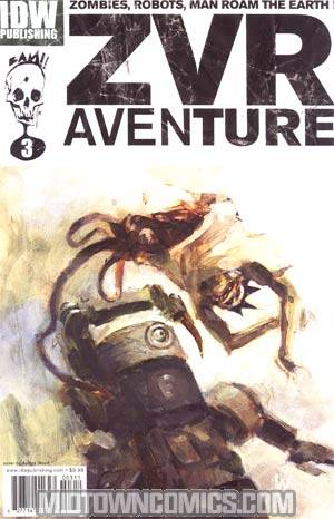 Zombies vs Robots Aventure #3 Regular Ashley Wood Cover