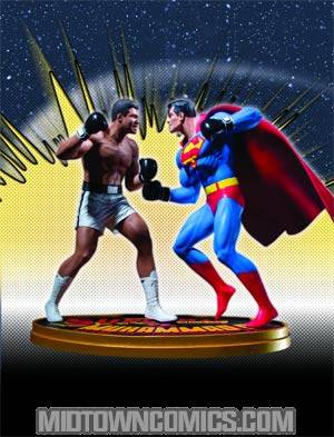 Superman vs Muhammad Ali Statue