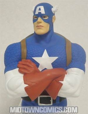 Marvel Bust Bank - Captain America