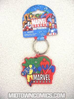 Marvel Heroes Laser Cut Keyring