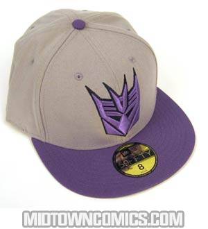 Transformers Decepticon Symbol Cap - Gray/Purple Size 7 1/4 (57.7 cm / 22.75 in)