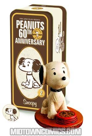 60th Anniversary Classic Peanuts Character #2 Snoopy Mini Statue