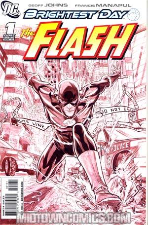 Flash Vol 3 #1 Cover C Incentive Francis Manapul Sketch Cover (Brightest Day Tie-In)