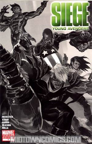 Siege Young Avengers #1 Cover B Incentive Marko Djurdjevic Sketch Cover