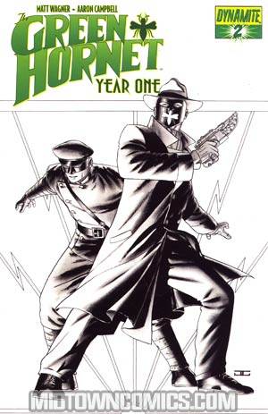 Green Hornet Year One #2 Cover C Incentive John Cassaday Black & White & Green Cover