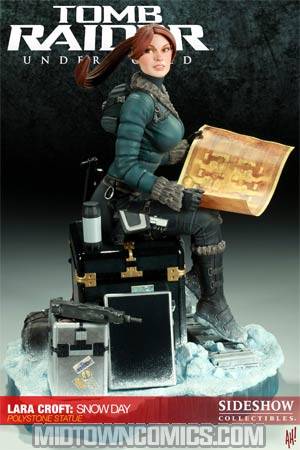 Tomb Raider Lara Croft Snow Day Statue