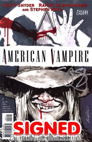 American Vampire #2 Cover D 1st Ptg Regular Rafael Albuquerque Cover Signed By Scott Snyder