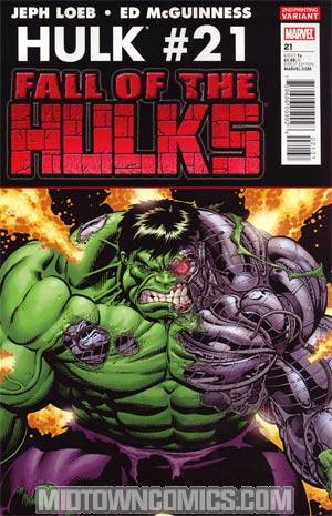 Hulk Vol 2 #21 2nd Ptg Ed McGuinness Variant Cover (Fall Of The Hulks Tie-In)