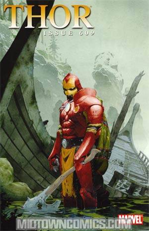 Thor Vol 3 #609 Cover B Incentive Iron Man By Design By Esad Ribic Variant Cover (Siege Tie-In)