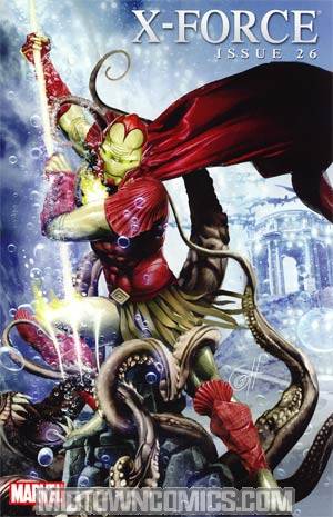 X-Force Vol 3 #26 Incentive Iron Man By Design By Greg Horn Variant Cover (X-Men Second Coming Part 5)